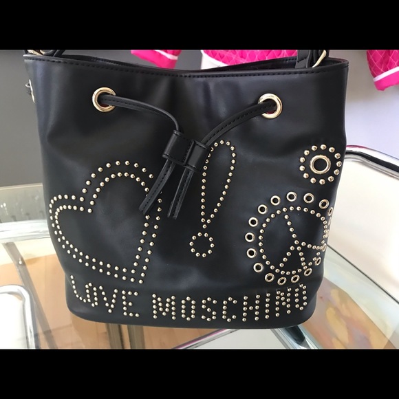 🌸🌸🌸SOLD 🌸🌸🌸 Love Moschino studded tote - Picture 2 of 6